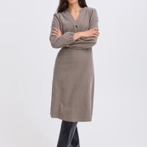 fransa cory dress klänning manchester v-neck bomull 20618380