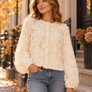 vila lexie o-neck cardigan kofta chiffong fest transparent 14118721