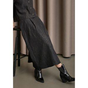 isay odine skirt kjol struktur lång fest 58046