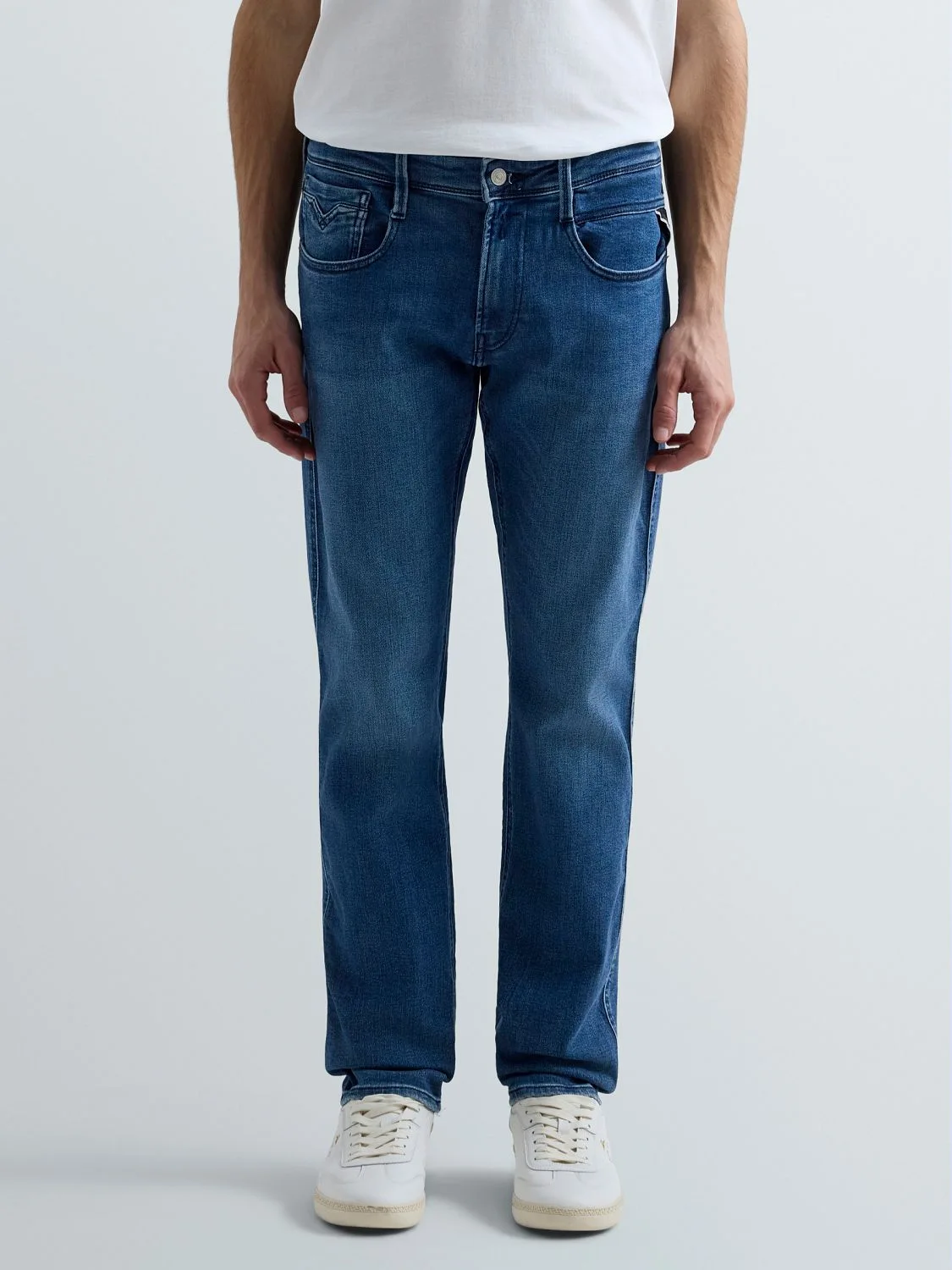 replay jeans stretch anbass blå M914.000.261 C39