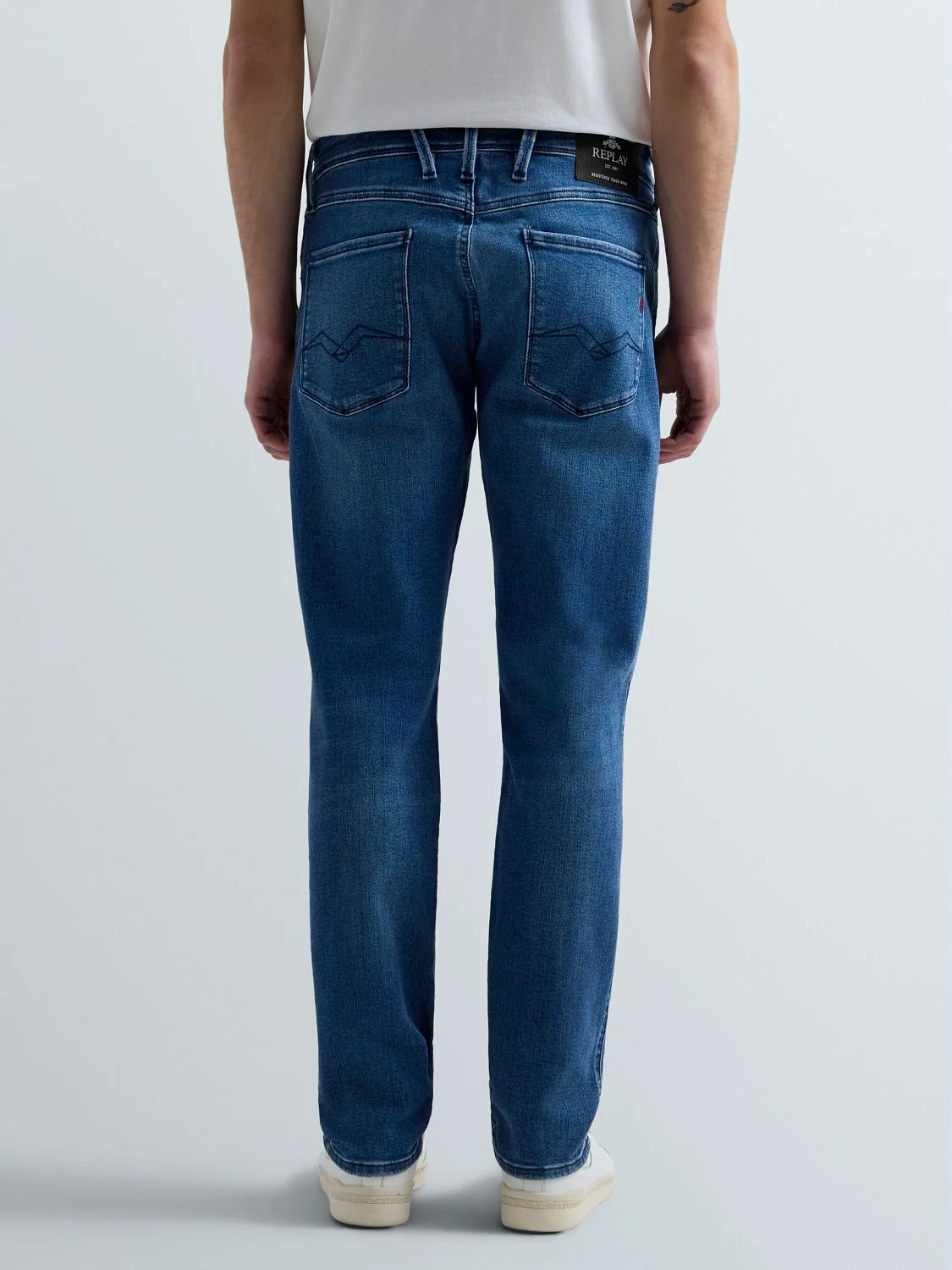 replay jeans stretch anbass blå M914.000.261 C39