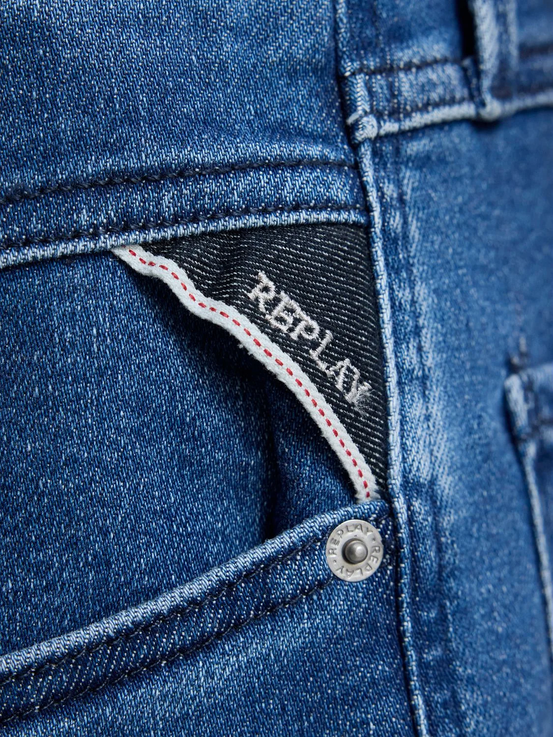 replay jeans stretch anbass blå M914.000.261 C39