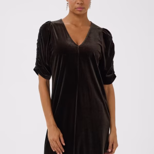 part two didem dress velvet v-neck klänning kort fest 30310969