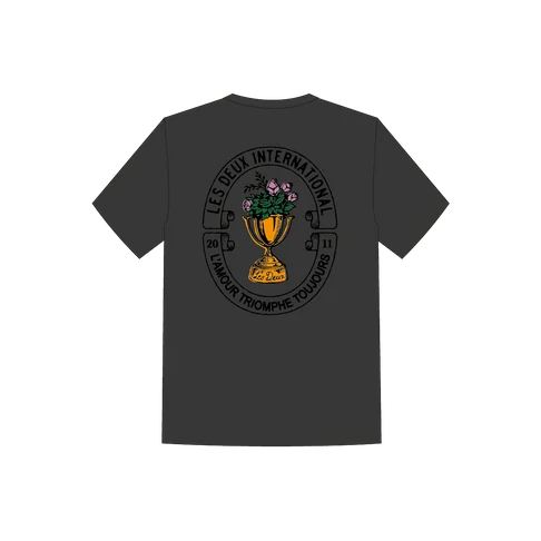les deux flower trophy t-shirt bomull kortärm backprint 1002753