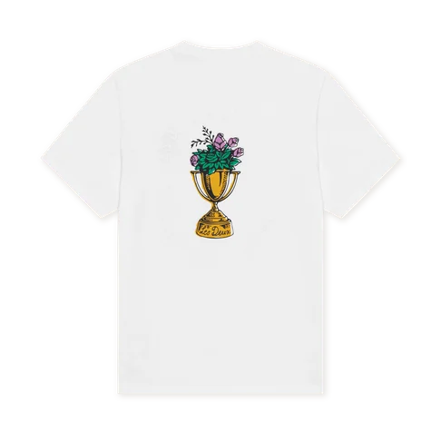 les deux flower trophy t-shirt bomull kortärm backprint 1002753