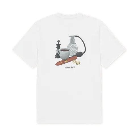 les deux saloon t-shirt backprint rund hals bomull 1002722