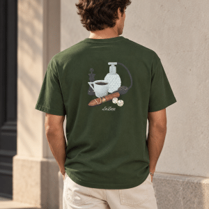 les deux saloon t-shirt backprint rund hals bomull 1002722