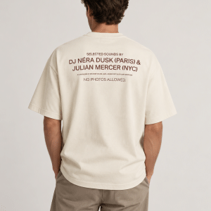 selected man taj heavy graphic tee backprint logo bomull 16103081