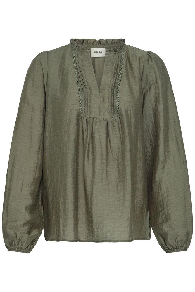 fransa gida blus v-neck långärm viskos 20618199