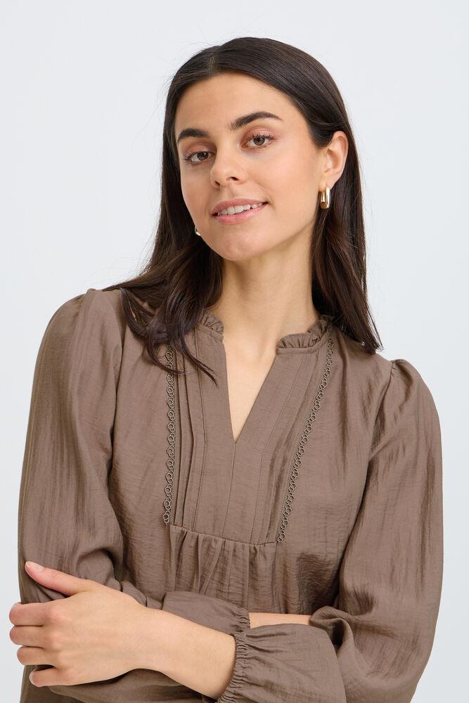 fransa gida blus v-neck långärm viskos 20618199