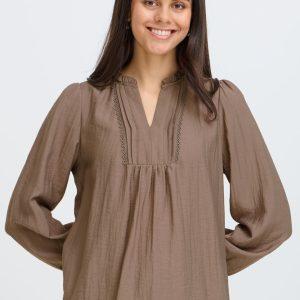 fransa gida blus v-neck långärm viskos 20618199