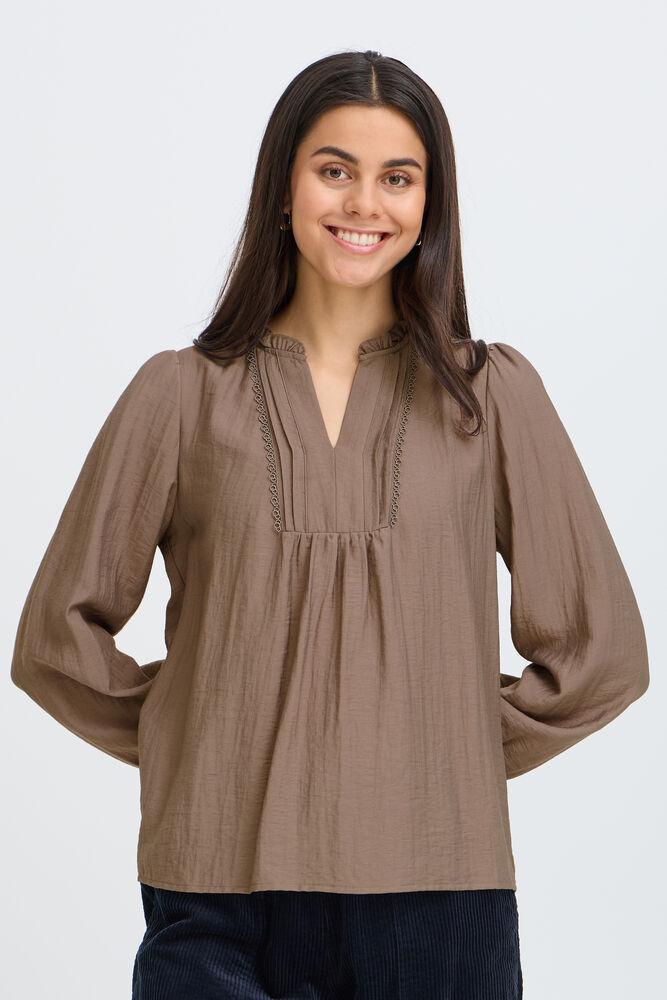 fransa gida blus v-neck långärm viskos 20618199